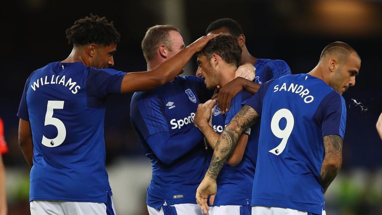 Everton came through opening qualifying round in the Europa League