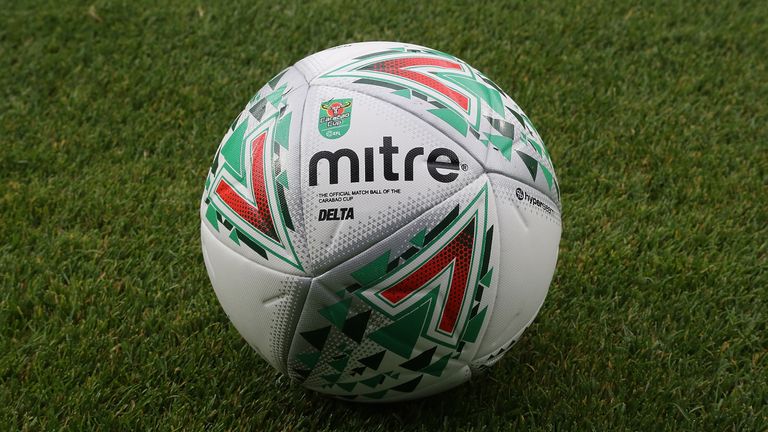 A matchball is seen prior to the Carabao Cup first round match between Queens Park Rangers and Northampton Town at Loftus Road