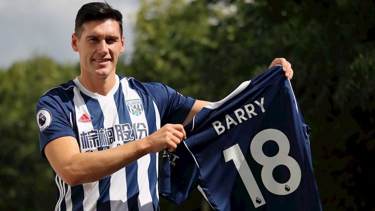 Gareth Barry has joined the Baggies on an initial one-year deal (Picture: West Brom FC)