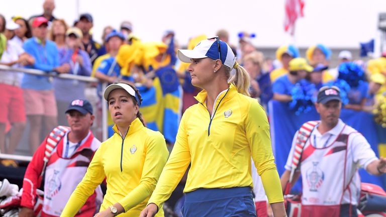 Anna Nordqvist and Georgia Hall won Europe's first point since Friday lunchtime