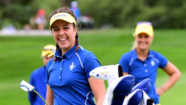 Hall was one of the stars of the Solheim Cup last year