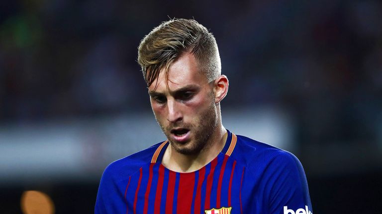 Gerard Deulofeu during the La Liga match against Real Betis