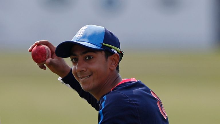 CANTERBURY, ENGLAND - JUNE 21: Haseeb Hameed of the England Lions during the warm up before the start of play on day 1 of the match between England Lions a