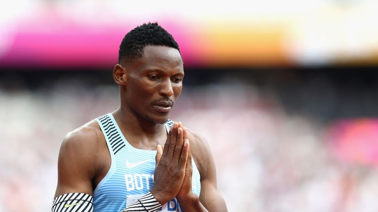 Isaac Makwala will be hoping for better health this week