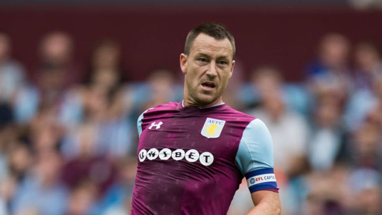 BIRMINGHAM, ENGLAND - JULY 29: John Terry of Aston Villa during the pre season friendly match between Aston Villa and Watford  at Villa Park on July 29, 20