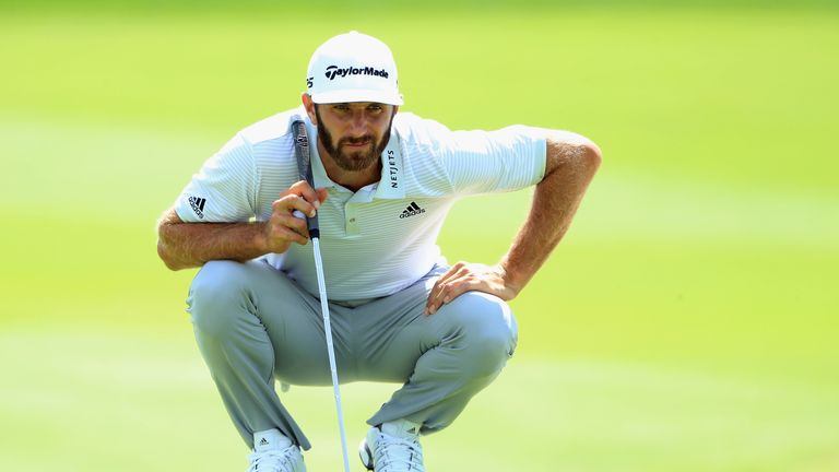 Dustin Johnson posted a second round one-under 70 