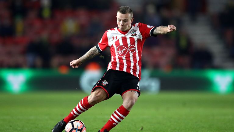 SOUTHAMPTON, ENGLAND - JANUARY 18: Jordy Clasie of Southampton shoots during The Emirates FA Cup Third Round Replay match between Southampton and Norwich C