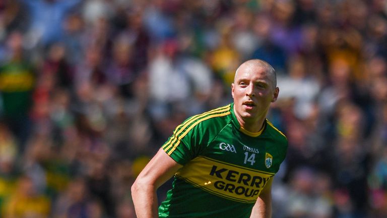 30 July 2017; Kieran Donaghy of Kerry after scoring his side's first goal of the game 
