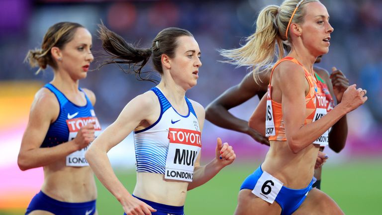 Great Britain's Laura Muir during the Women's 5000m heats during day seven of the 2017 IAAF World Championships at the London Stadium. PRESS ASSOCIATION Ph