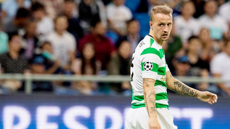 Leigh Griffiths in Champions League action for Celtic
