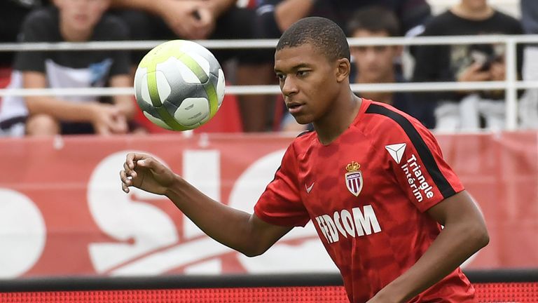 Kylian Mbappe did not feature in Monaco's league opener