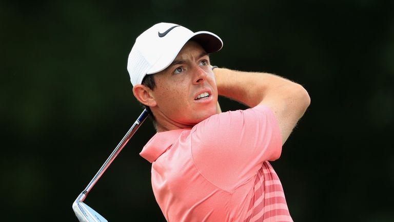 Rory McIlroy posted a second round two-under 68