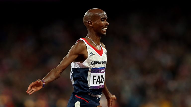 Great Britain's Sir Mo Farah is in the top 10 of male nominees