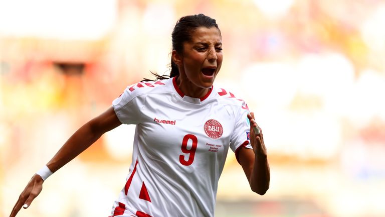 Nadia Nadim had put Denmark in front from the penalty spot.