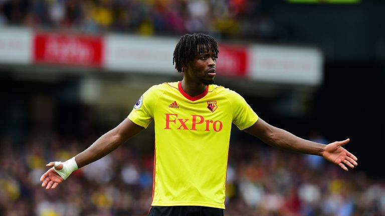 Nathaniel Chalobah of Watford during the Premier League match against Liverpool at Vicarage Road