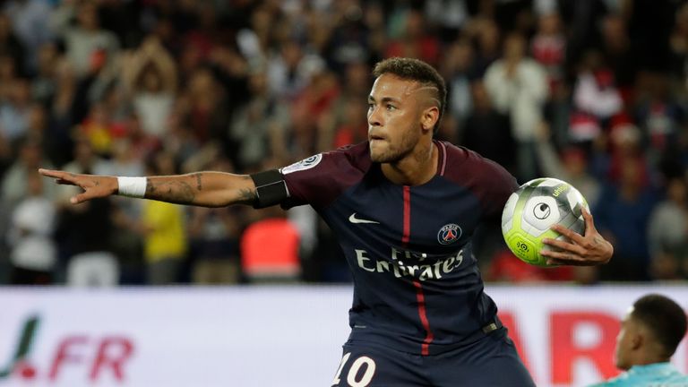Neymar was in fine form for PSG on Sunday