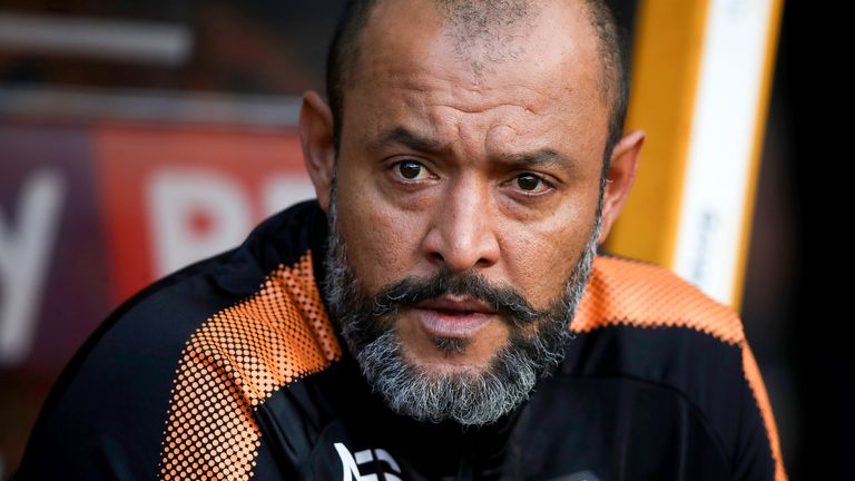 Wolverhampton Wanderers manager Nuno Espirito Santo during the Sky Bet Championship match against Middlesbrough