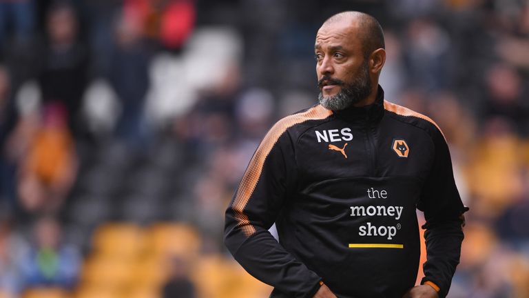 Wolves manager Nuno Espírito Santo looks on during the pre-season friendly match against Leicester