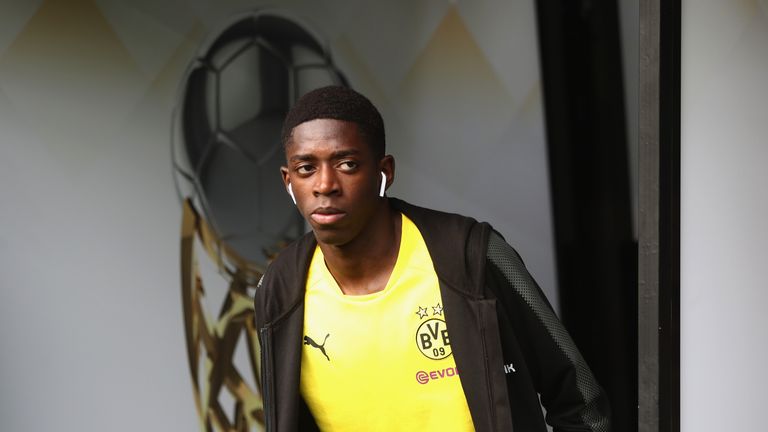 Ousmane Dembele during the DFL Supercup 2017 match between Borussia Dortmund and Bayern Muenchen at Signal Iduna Park