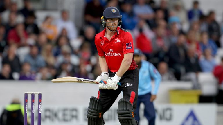 LEEDS, ENGLAND - JULY 26: Paul Collingwood of Durham in bat during the NatWest T20 blast between Yorkshire Vikings and Durham at Headingley on July 26, 201