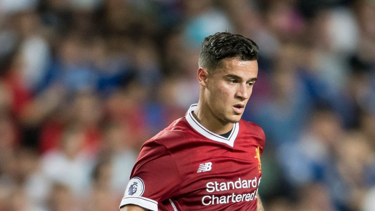 HONG KONG, HONG KONG - JULY 22: Liverpool FC midfielder Philippe Coutinho in action during the Premier League Asia Trophy match between Liverpool FC and Le