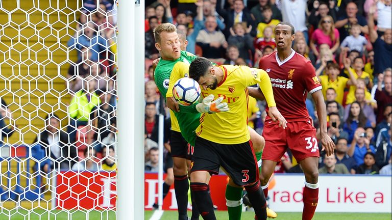 Miguel Britos equalises late in the game at Vicarage Road