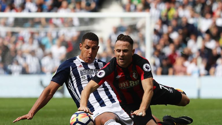Jake Livermore and Marc Pugh in action at The Hawthorns