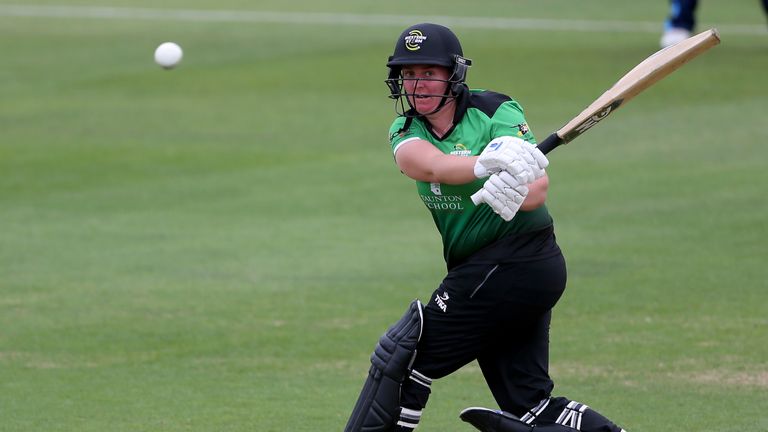 YORK, ENGLAND - AUGUST 20: Rachel Priest of Western Storm batting during the Kia Super League between Yorkshire Diamonds v Western Storm at York on August 