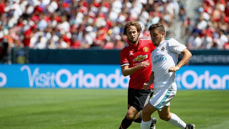 Manchester United and Real Madrid faced each other in July in the US