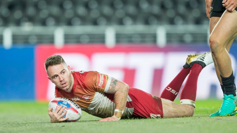 Richie Myler scores for Catalan Dragons