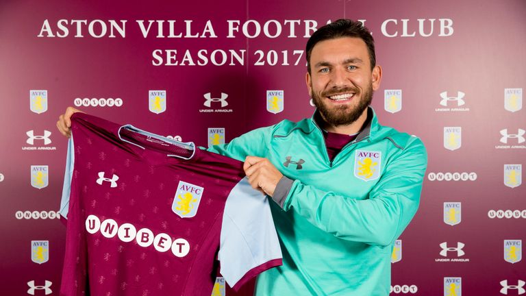 Aston Villa unveil new signing Robert Snodgrass
