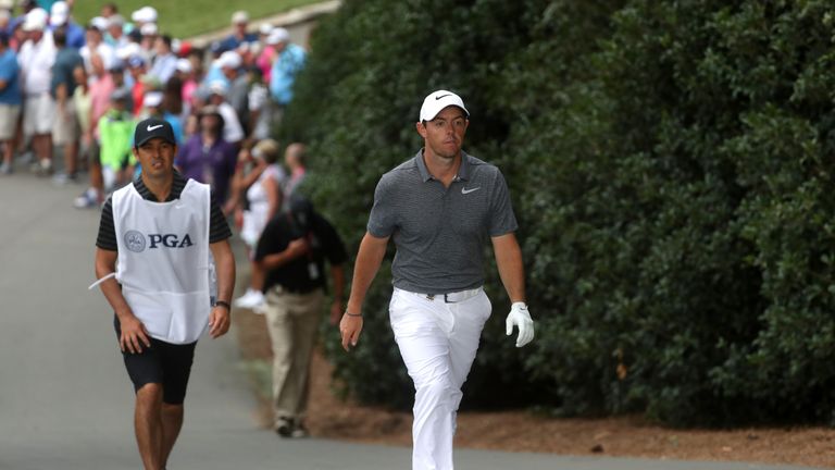 Rory McIlroy was surprised to see his ball so far from the hole