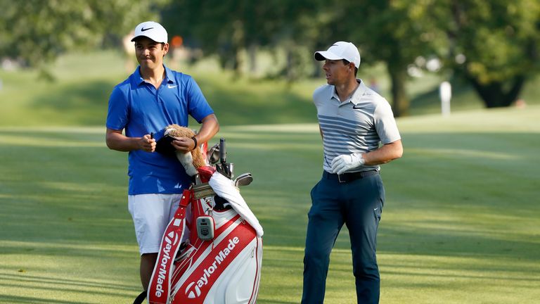 New caddie Harry Diamond was the best man at McIlroy's wedding earlier this year