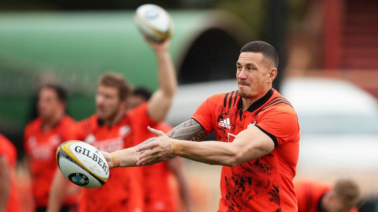 All Blacks centre Sonny Bill Williams