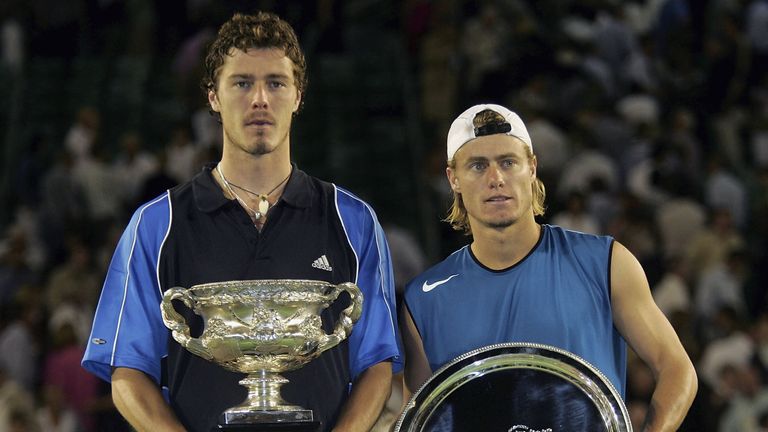 Marat Safin saw off Lleyton Hewitt to claim his second Grand Slam 