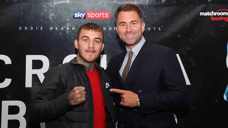 Sam Eggington and Eddie Hearn
