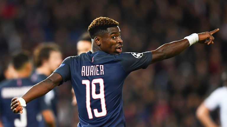 Serge Aurier during the UEFA Champions League group A match between PSG and Base on October 19, 2016