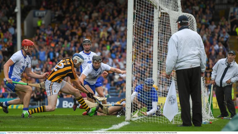  Stephen O'Keeffe in action against Kilkenny