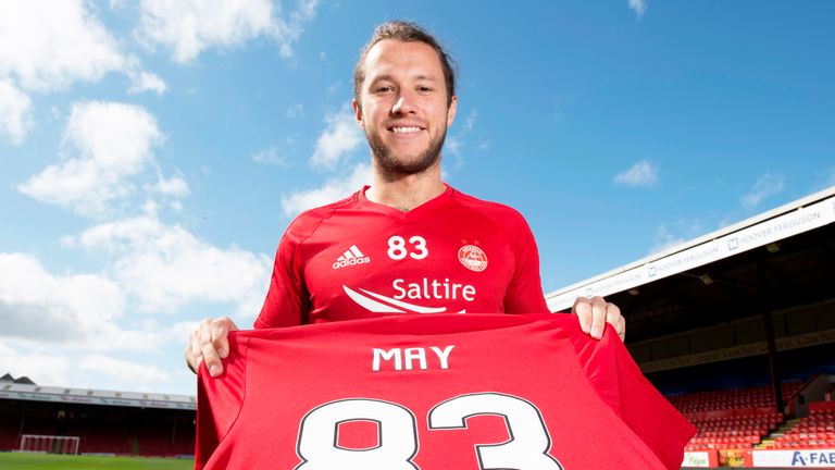 Aberdeen unveil new signing Stevie May