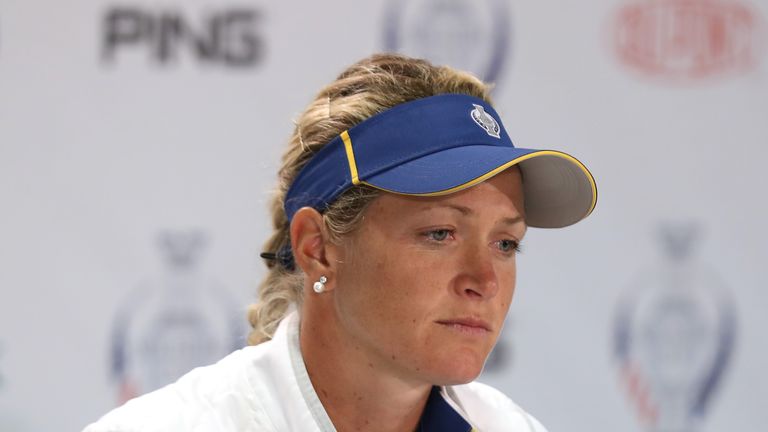 Suzann Pettersen described her anguish after having to pull out of the Solheim Cup