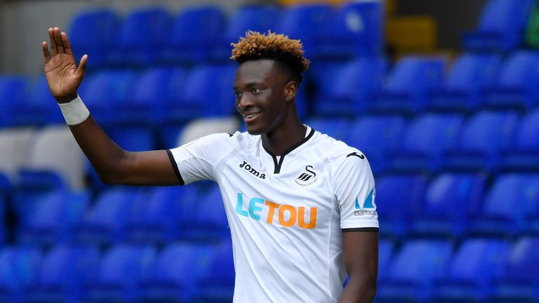 Tammy Abraham is on loan at Swansea for the season