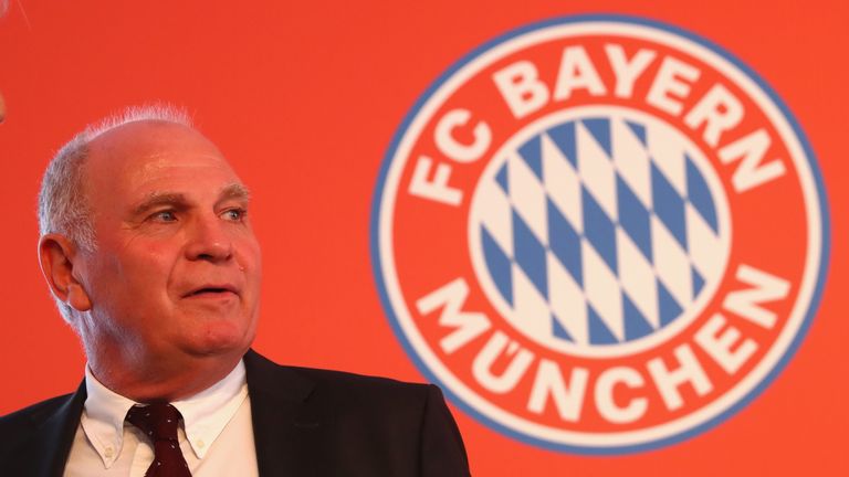 Uli Hoeness at the opening ceremony of the FC Bayern Campus