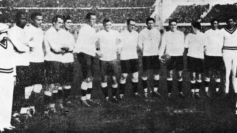 The Uruguayan football team who won the first World Cup competition held in Uraguay in 1930. 