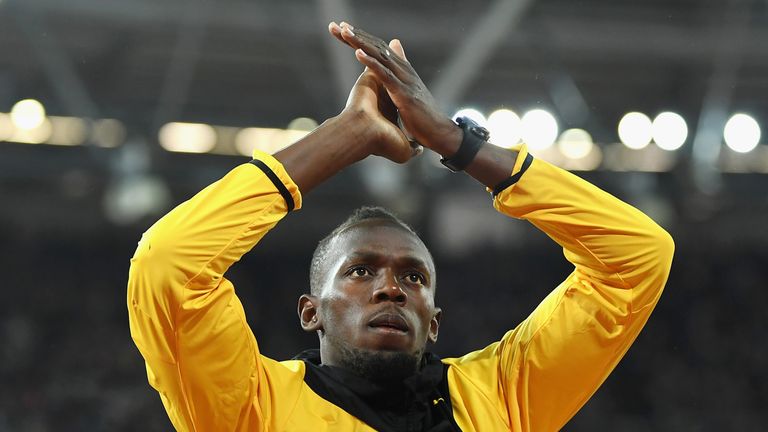 Usain Bolt bids farewell to fans after his final major athletics championship