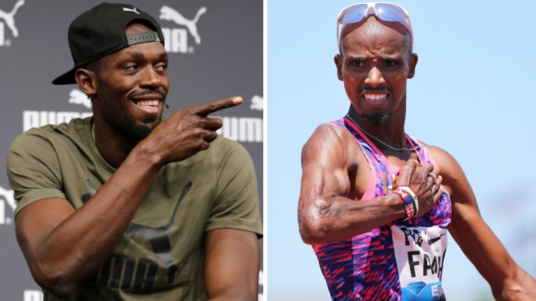 Usain Bolt and Mo Farah looking for gold in London