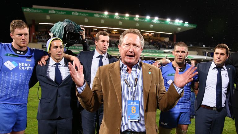 Andrew Forrest addresses Western Force players and coaches