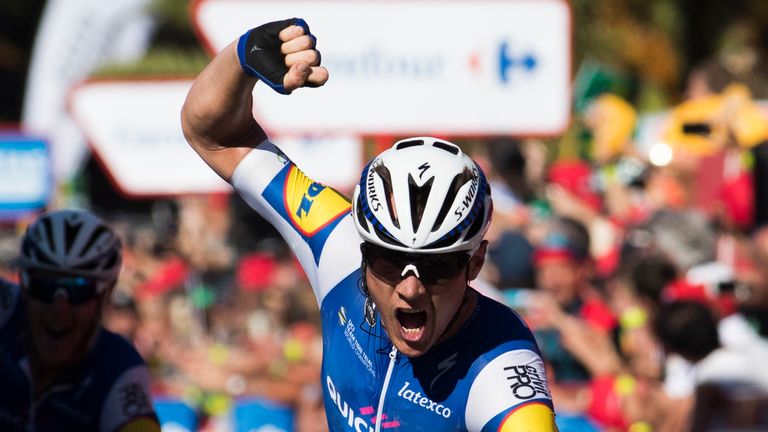 Quick-Step's Yves Lampaert wins stage two of the Vuelta a Espana