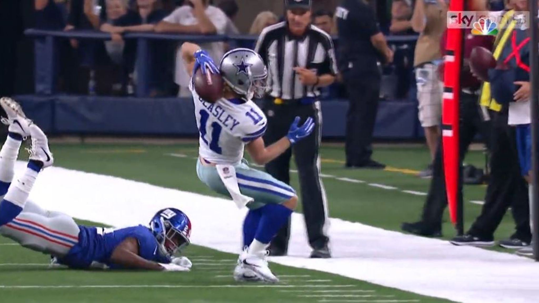 Dallas Cowboys wide receiver Cole Beasley waits to run a play