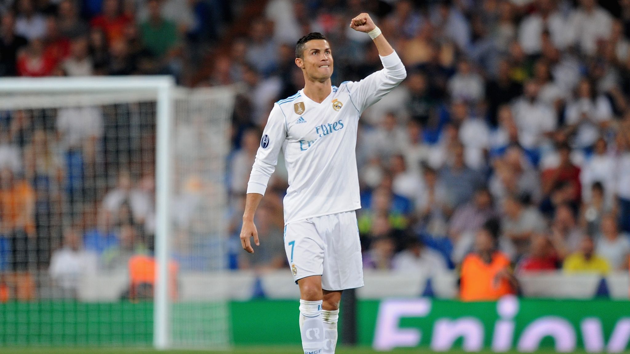 Cristiano Ronaldo presented with 100 shirt by Real Madrid chief