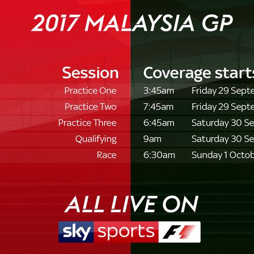 When's the Malaysia GP on Sky?